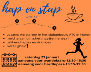 <a href="https://atc75.nl/hap-en-stap/">Zaterdag 27 januari – Hap en stap</a>